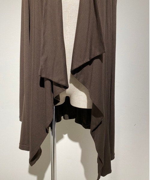 ADDICT NOIR（アディクトノアー）の「ADDICT NOIR/アディクト ノアー/Drape Cardi（カーディガン/ボレロ・レディース・ブラウン/ブラック・FREE）」の16枚目の写真