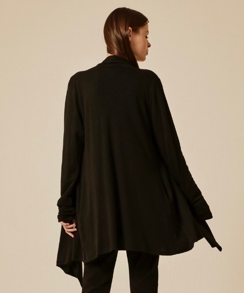 ADDICT NOIR（アディクトノアー）の「ADDICT NOIR/アディクト ノアー/Drape Cardi（カーディガン/ボレロ・レディース・ブラウン/ブラック・FREE）」の3枚目の写真