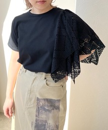 【MADE IN JAPAN】レースアシメカットトップス