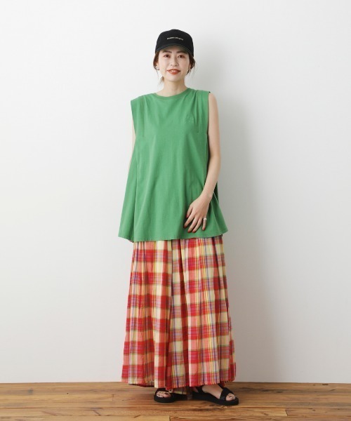 RODEO CROWNS WIDE BOWL(ロデオクラウンズワイドボウル)の「リラックスチェックスカーチョ(その他パンツ・レディース・オレンジ系その他/イエロー系その他/グリーン系その他・FREE)」の14枚目の写真