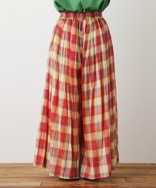 RODEO CROWNS WIDE BOWL(ロデオクラウンズワイドボウル)の「リラックスチェックスカーチョ(その他パンツ・レディース・オレンジ系その他/イエロー系その他/グリーン系その他・FREE)」の10枚目の写真