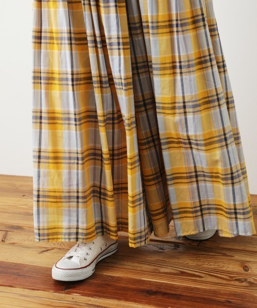 RODEO CROWNS WIDE BOWL(ロデオクラウンズワイドボウル)の「リラックスチェックスカーチョ(その他パンツ・レディース・オレンジ系その他/イエロー系その他/グリーン系その他・FREE)」の9枚目の写真