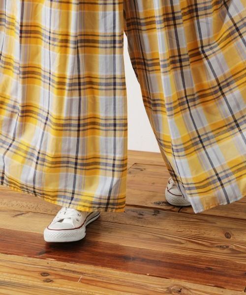 RODEO CROWNS WIDE BOWL(ロデオクラウンズワイドボウル)の「リラックスチェックスカーチョ(その他パンツ・レディース・オレンジ系その他/イエロー系その他/グリーン系その他・FREE)」の15枚目の写真