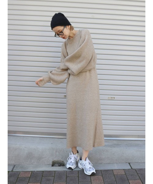 Ungrid（アングリッド）の「リブ編みニット帽（ニットキャップ/ビーニー・レディース・ブラック/チャコールグレー・FREE）」の11枚目の写真