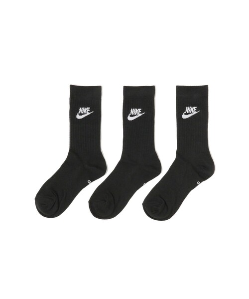 NIKE(ナイキ)の「NIKE / クルー ソックス(約23~25cm)(ソックス/靴下・レディース・ホワイト/ブラック・ONE SIZE)」の2枚目の写真