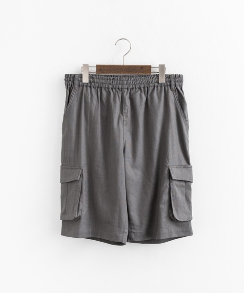 KRIFF MAYER（クリフメイヤー）の「KRIFF MAYER クリフメイヤー コットンリネンカーゴキャンプイージーショートパンツ（カーゴパンツ・メンズ・ベージュ/オリーブ/チャコール・L/M）」の16枚目の写真