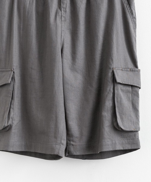 KRIFF MAYER（クリフメイヤー）の「KRIFF MAYER クリフメイヤー コットンリネンカーゴキャンプイージーショートパンツ（カーゴパンツ・メンズ・ベージュ/オリーブ/チャコール・L/M）」の22枚目の写真
