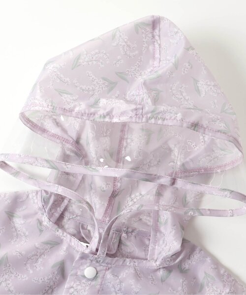 apres les cours（アプレレクール）の「GIRLSランドコート(すずらん・さくらんぼ)（レインコート/ポンチョ・キッズ・ピンク/アイボリー・110/130/100/120）」の14枚目の写真