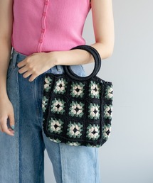 Kastane | パッチワークハンドクロシェBAG(ハンドバッグ)