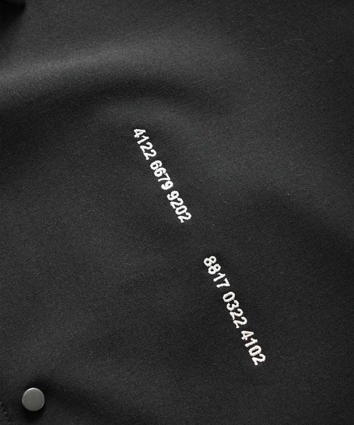 SHAREEF(シャリーフ)の「PLAIN WEAVE SWING TOP(ブルゾン・メンズ・ブラック/ダークグリーン/モカ・1/2/3)」の4枚目の写真