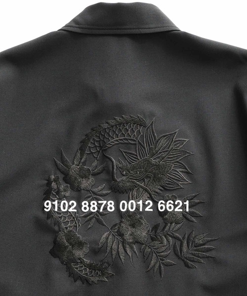 SHAREEF(シャリーフ)の「PLAIN WEAVE SWING TOP(ブルゾン・メンズ・ブラック/ダークグリーン/モカ・1/2/3)」の19枚目の写真