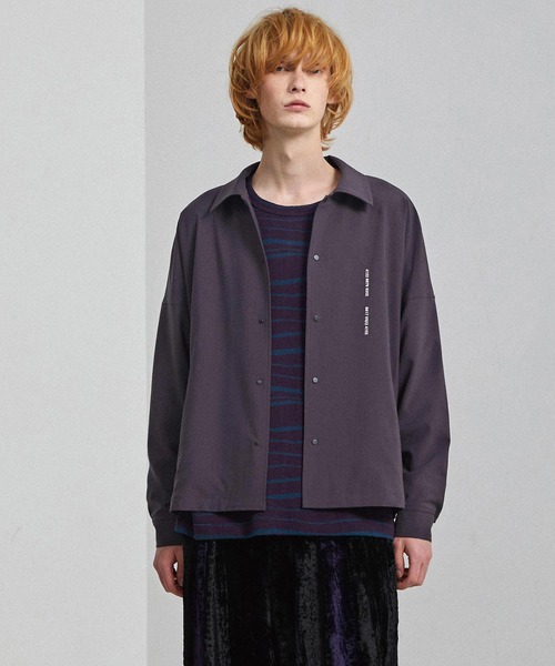 SHAREEF(シャリーフ)の「PLAIN WEAVE SWING TOP(ブルゾン・メンズ・ブラック/ダークグリーン/モカ・1/2/3)」の16枚目の写真