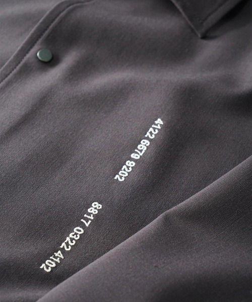 SHAREEF(シャリーフ)の「PLAIN WEAVE SWING TOP(ブルゾン・メンズ・ブラック/ダークグリーン/モカ・1/2/3)」の14枚目の写真