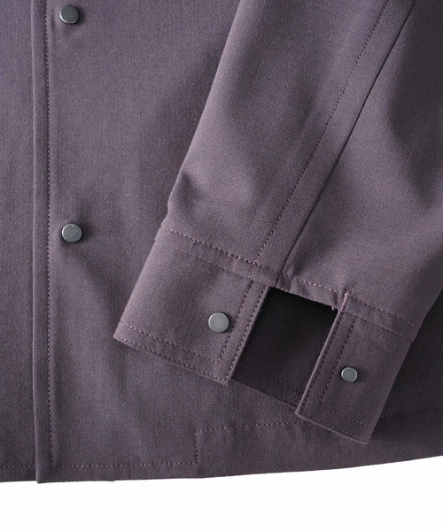 SHAREEF(シャリーフ)の「PLAIN WEAVE SWING TOP(ブルゾン・メンズ・ブラック/ダークグリーン/モカ・1/2/3)」の5枚目の写真