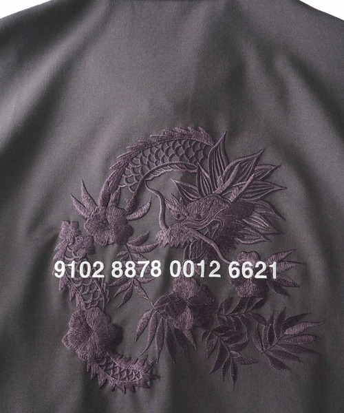 SHAREEF(シャリーフ)の「PLAIN WEAVE SWING TOP(ブルゾン・メンズ・ブラック/ダークグリーン/モカ・1/2/3)」の20枚目の写真