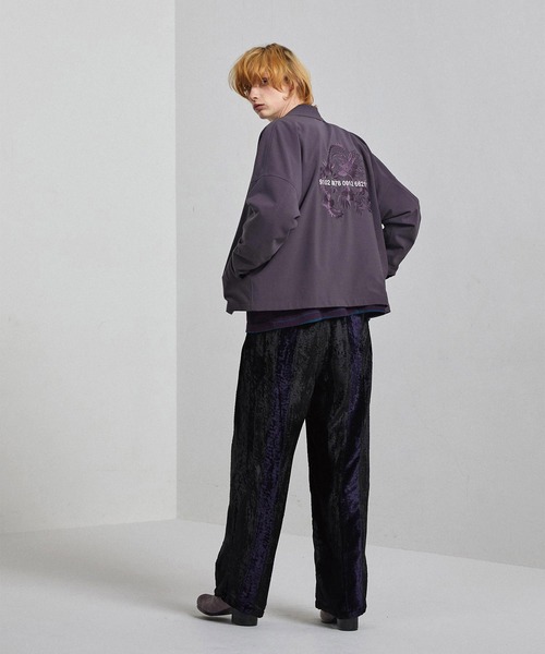 SHAREEF(シャリーフ)の「PLAIN WEAVE SWING TOP(ブルゾン・メンズ・ブラック/ダークグリーン/モカ・1/2/3)」の18枚目の写真