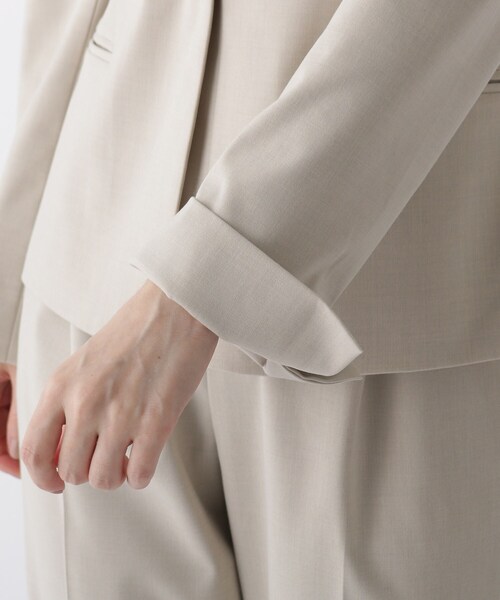 index(インデックス)の「◆DELEGANT/デレガント ノーカラージャケット【WEB限定サイズ】(ノーカラージャケット・レディース・ライトベージュ/ネイビー/ブラック系1・36/40/38/42)」の10枚目の写真