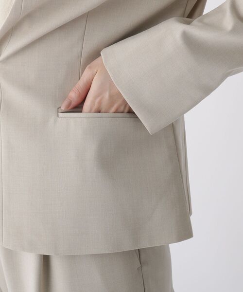 index(インデックス)の「◆DELEGANT/デレガント ノーカラージャケット【WEB限定サイズ】(ノーカラージャケット・レディース・ライトベージュ/ネイビー/ブラック系1・36/40/38/42)」の11枚目の写真