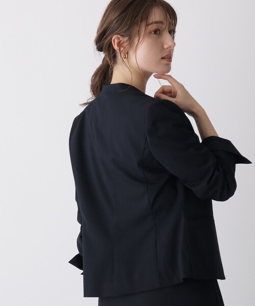 index(インデックス)の「◆DELEGANT/デレガント ノーカラージャケット【WEB限定サイズ】(ノーカラージャケット・レディース・ライトベージュ/ネイビー/ブラック系1・36/40/38/42)」の16枚目の写真