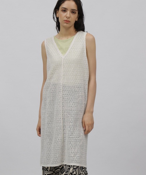 LAKOLE（ラコレ）の「2WAYレースタンクチュニック / 299133