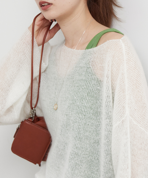 FRAMeWORK（フレームワーク）の「【Healthknit/ヘルスニット】ブロードリブタンクトップ3（タンクトップ・レディース・ホワイト/ブラウン/オレンジ/グリーン/スミクロ・FREE）」の4枚目の写真