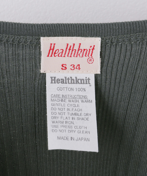 FRAMeWORK（フレームワーク）の「【Healthknit/ヘルスニット】ブロードリブタンクトップ3（タンクトップ・レディース・ホワイト/ブラウン/オレンジ/グリーン/スミクロ・FREE）」の9枚目の写真