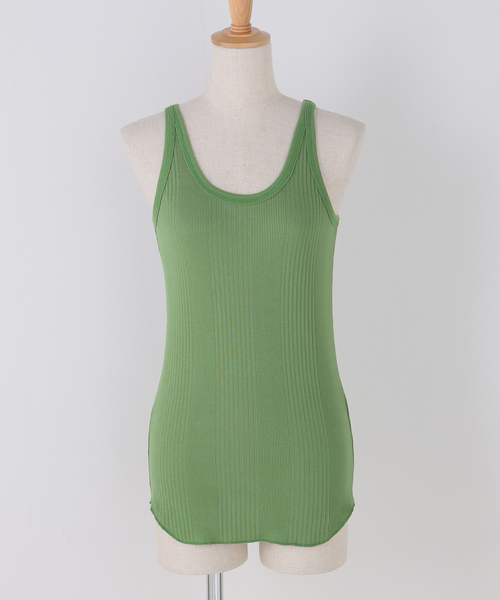 FRAMeWORK（フレームワーク）の「【Healthknit/ヘルスニット】ブロードリブタンクトップ3（タンクトップ・レディース・ホワイト/ブラウン/オレンジ/グリーン/スミクロ・FREE）」の17枚目の写真