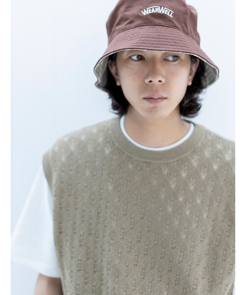 THE SHOP TK (ザ ショップ ティーケー )の「◆【WEARWELL/ウェアウェル】別注リバーシブルバケットハット(ハット・メンズ・ブラック/ダークブラウン/カーキ・00)」の7枚目の写真