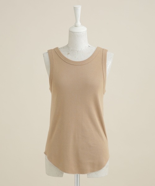 NANO universe（ナノユニバース）の「LB.03/前後2WAYフライスアメスリタンクトップ（タンクトップ・レディース・ブラック/ベージュ/カーキ・Ⅰ/Ⅱ）」の9枚目の写真