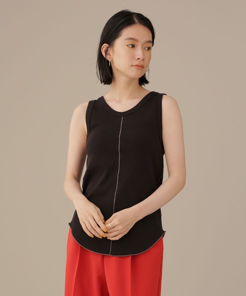 NANO universe（ナノユニバース）の「LB.03/前後2WAYフライスアメスリタンクトップ（タンクトップ・レディース・ブラック/ベージュ/カーキ・Ⅰ/Ⅱ）」の14枚目の写真