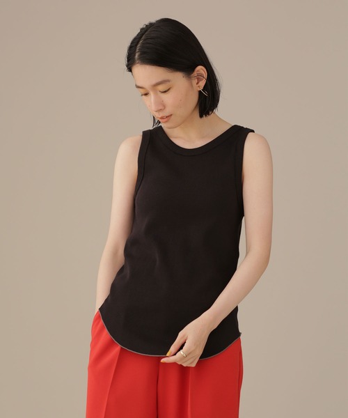 NANO universe（ナノユニバース）の「LB.03/前後2WAYフライスアメスリタンクトップ（タンクトップ・レディース・ブラック/ベージュ/カーキ・Ⅰ/Ⅱ）」の15枚目の写真