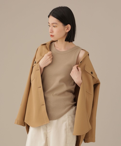 NANO universe（ナノユニバース）の「LB.03/前後2WAYフライスアメスリタンクトップ（タンクトップ・レディース・ブラック/ベージュ/カーキ・Ⅰ/Ⅱ）」の18枚目の写真