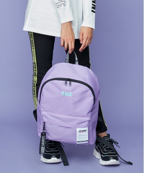 JENNI(ジェニィ)の「ストラップ付きデイリーリュック(バックパック/リュック・キッズ・ミント/ブラック/ラベンダー・F)」の3枚目の写真