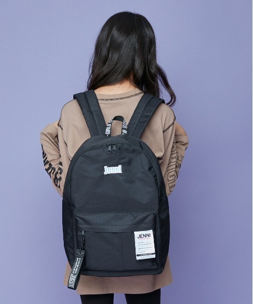 JENNI(ジェニィ)の「ストラップ付きデイリーリュック(バックパック/リュック・キッズ・ミント/ブラック/ラベンダー・F)」の2枚目の写真