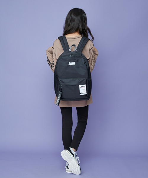 JENNI(ジェニィ)の「ストラップ付きデイリーリュック(バックパック/リュック・キッズ・ミント/ブラック/ラベンダー・F)」の6枚目の写真
