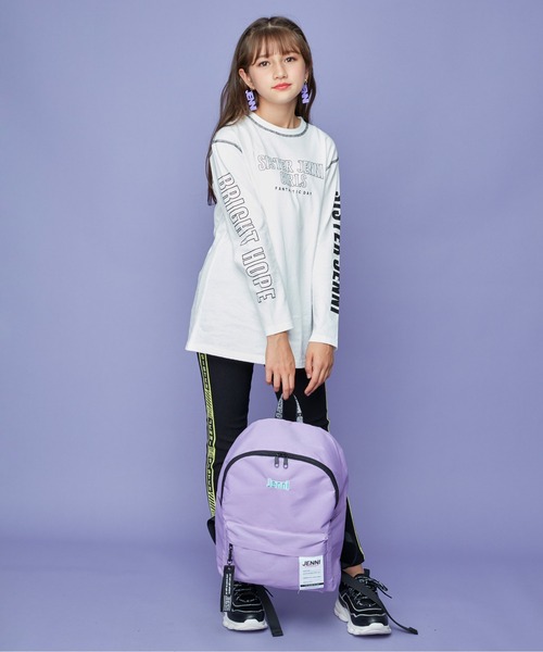 JENNI(ジェニィ)の「ストラップ付きデイリーリュック(バックパック/リュック・キッズ・ミント/ブラック/ラベンダー・F)」の18枚目の写真