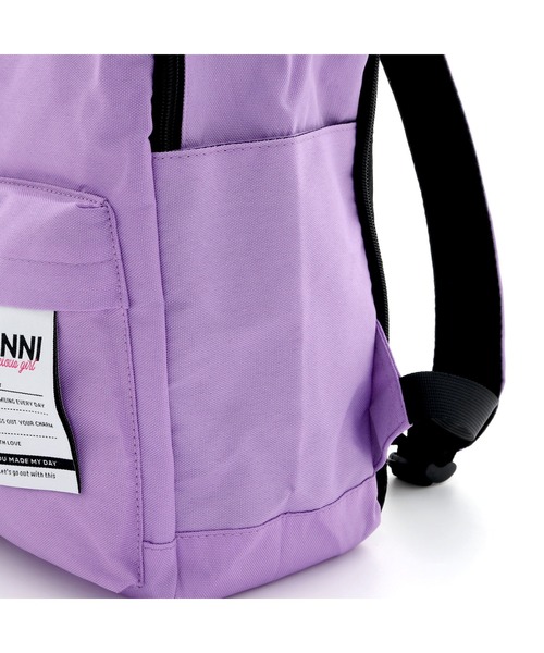 JENNI(ジェニィ)の「ストラップ付きデイリーリュック(バックパック/リュック・キッズ・ミント/ブラック/ラベンダー・F)」の5枚目の写真