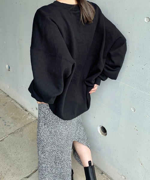 y/m by RIKA(イムバイリカ)の「バルキーミックスナロースカート(スカート・レディース・ブラック/イエロー・FREE)」の19枚目の写真