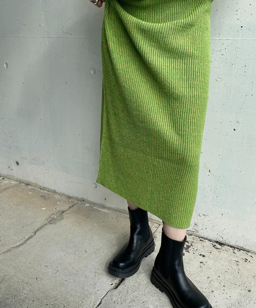 y/m by RIKA(イムバイリカ)の「バルキーミックスナロースカート(スカート・レディース・ブラック/イエロー・FREE)」の20枚目の写真