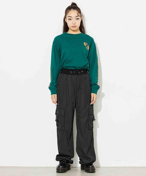 X-girl（エックスガール）の「6POCKET LOUNGE PANTS（その他パンツ・レディース・グレー/ブルー/ブラック・S/M）」の19枚目の写真