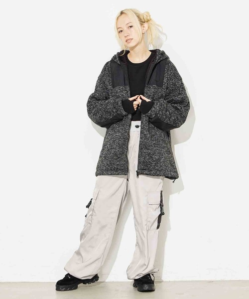 X-girl（エックスガール）の「6POCKET LOUNGE PANTS（その他パンツ・レディース・グレー/ブルー/ブラック・S/M）」の7枚目の写真