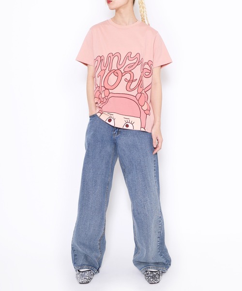 PUNYUS(プニュズ)の「デニムバギーパンツ(デニムパンツ・レディース・ライトインディゴブルー/ブラック・1/2/3/4)」の15枚目の写真