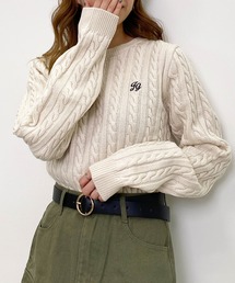 INGNI | 胸刺しゅうケーブルニット(ニット/セーター)