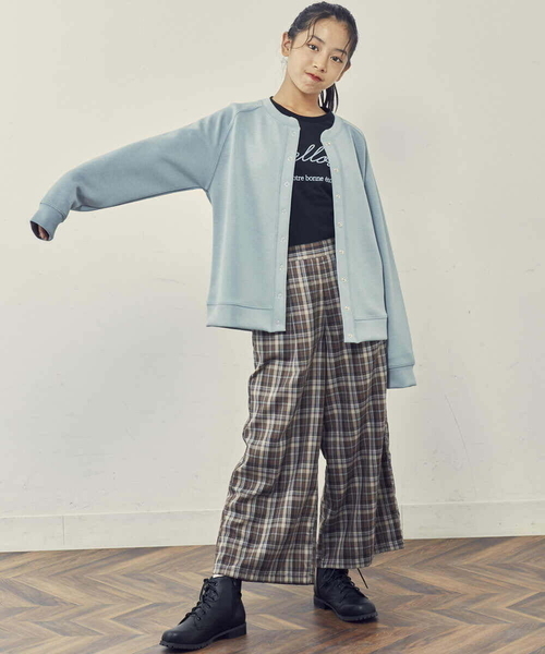 a.v.v（アーヴェヴェ）の「[100-130]ドットボタンダンボールカーディガン（カーディガン/ボレロ・キッズ・ライトブルー/ライトピンク・100/110/120/130）」の3枚目の写真