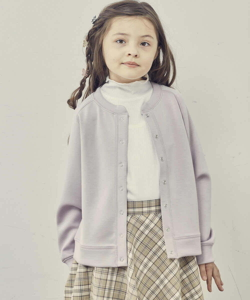 a.v.v（アーヴェヴェ）の「[100-130]ドットボタンダンボールカーディガン（カーディガン/ボレロ・キッズ・ライトブルー/ライトピンク・100/110/120/130）」の10枚目の写真