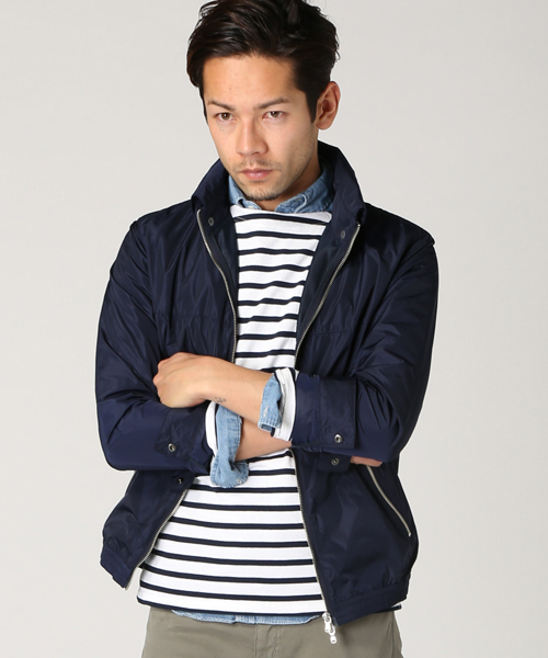 EDIFICE（エディフィス）の「◇コウミツタフタ フードブルゾン（ブルゾン・メンズ・ベージュ/ネイビー/レッド/グリーン・48/46/44/50）」の3枚目の写真