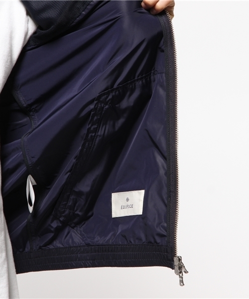 EDIFICE（エディフィス）の「◇コウミツタフタ フードブルゾン（ブルゾン・メンズ・ベージュ/ネイビー/レッド/グリーン・48/46/44/50）」の15枚目の写真