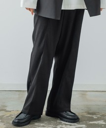 improves | 【improves】スーツ生地 ワイド スラックス パンツ(スラックス)