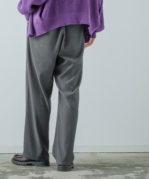 improves(インプローブス)の「【improves】スーツ生地 ワイド スラックス パンツ(スラックス・メンズ・ブラック/ブラウン/グレー・MEDIUM/LARGE)」の11枚目の写真