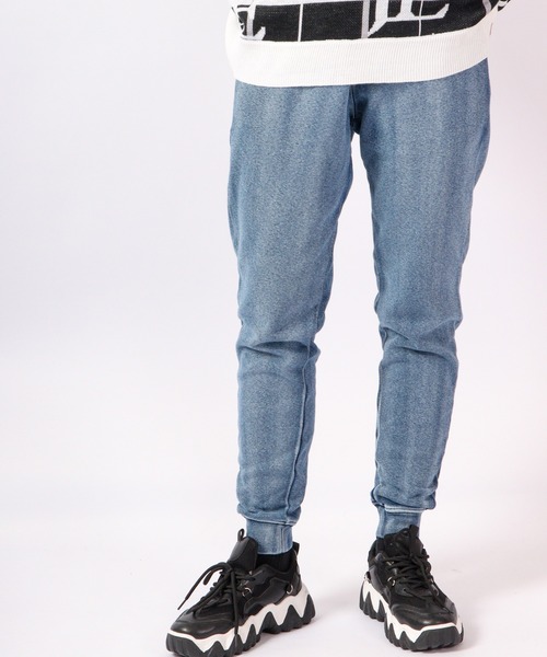 EVOLUTION(エボリューション)の「Indigo shaggy lined jogger pants / インディゴ 裏シャギージョガーパンツ unisex(その他パンツ・メンズ・サックスブルー/ネイビー・XL/XXL/L/M)」の9枚目の写真